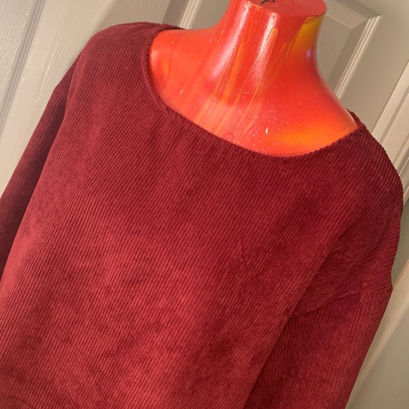 SHEIN Corduroy Crop Top Sweater - Picture 3 of 14